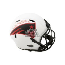 Doug Flutie Autographed Patriots Lunar Eclipse Replica Full-Size Helmet BAS COA