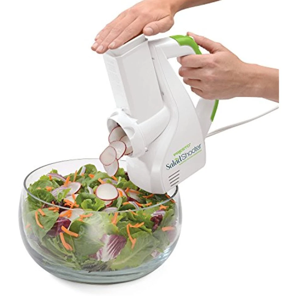 Presto Salad Shooter Electric Slicer/Shredder,White - Image 2 of 4