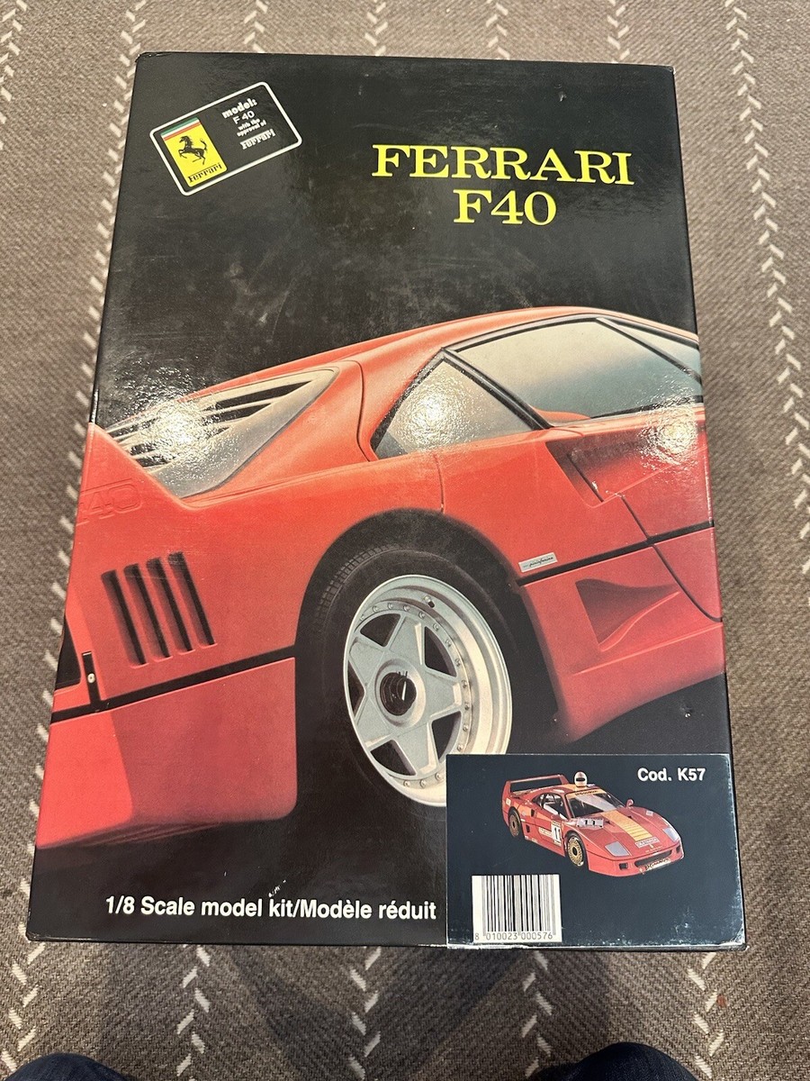 POCHER FERRARI F40 RIVAROSSI 1/8 SCALE, STEEL BODY MODEL KIT POCHER FERRARI F40 RIVAROSSI 1/8 SCALE, STEEL BODY MODEL KIT