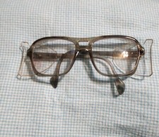Vintage GO Saftey Glasses Smokey grey 5.5 inch Ear piece length