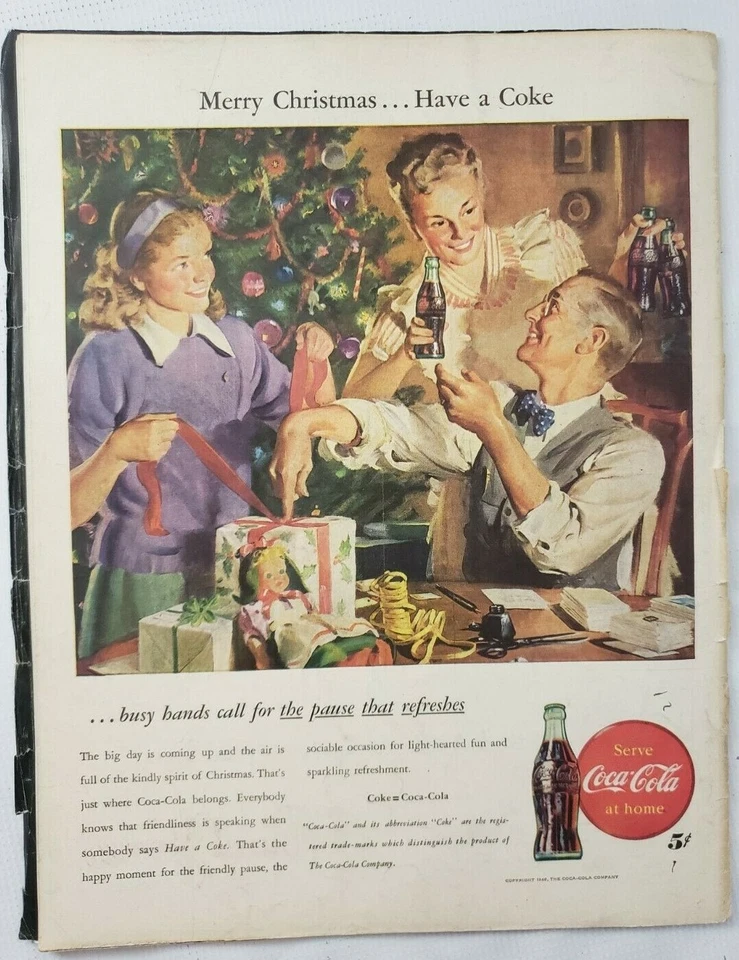 Vintage Collier's Magazine May Dec. 28 1946 Father of Mankind, Sleeping Beauty. Foto 2 de 4