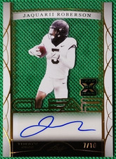 2022 Leaf Trinity JAQUARII ROBERSON Gold Clear RC Auto /10 #CAJR2 Rams SSP