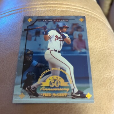  1998 Leaf Fractal Foundations #137 Fred McGriff/3999 braves! mk4