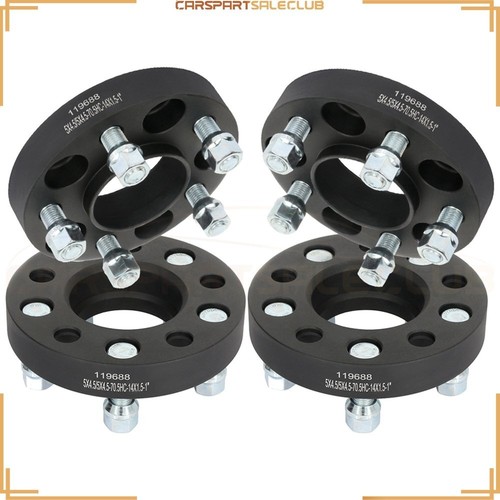 4pcs 1" (25mm) 5x4.5 14x1.5 Studs Wheel Spacers For Ford Mustang 2.3L 2015-2018 - Picture 4 of 11