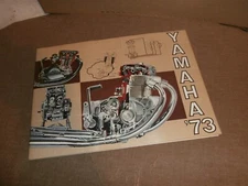 Vintage 1973 Yamaha Motorcycle Models Catalog Brochure Enduro Motocross Street