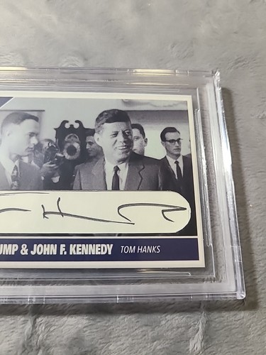 Tom Hanks Signed Cut Card With JFK Rare Beckett Certified 1/1 - Picture 5 of 11