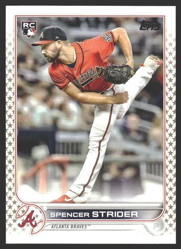 Spencer Strider #509 2022 Topps Gold Star Atlanta BravesRC Rookie