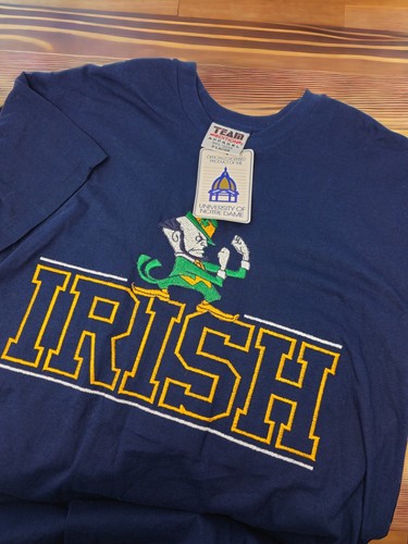 NWT Team Edition Notre Dame Fighting Irish Shirt Size XL College Single Stitch