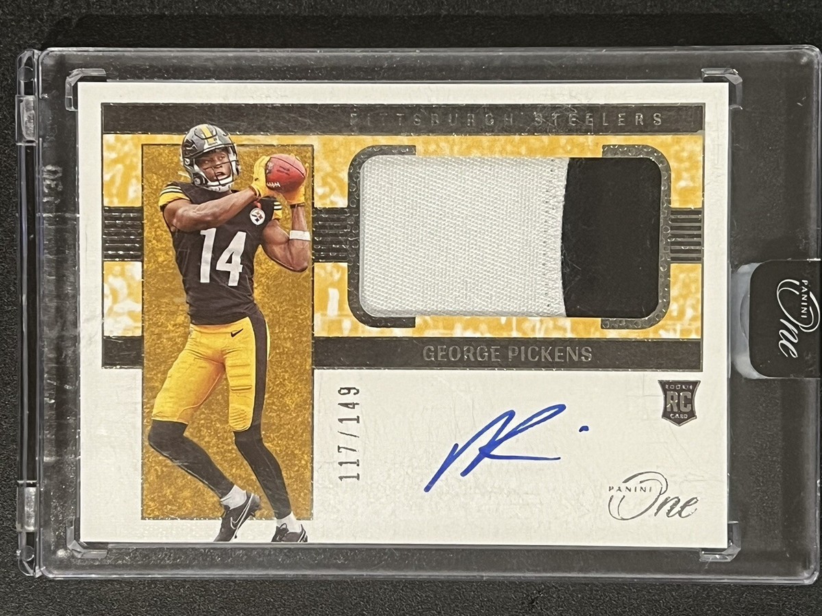 George Pickens 2022 Panini One Rookie Patch On Card Auto /149 RPA