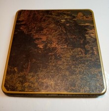 La Corona Whiffs 10 Small Cigars Tin 4" X 3 7/8" Made in England M 1940's SALE!!
