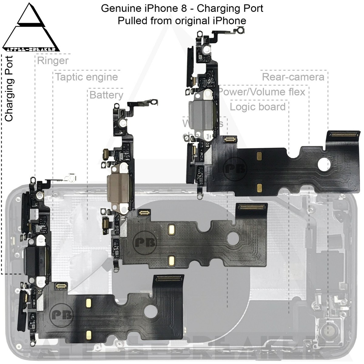 Genuine Original Apple iPhone Power Charging Port Flex