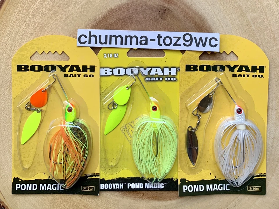 Booyah Pond Magic (Lote de 3) Spinnerbait, Bajo, ¡Nuevo! ¡Envío gratis! ¡NUEVO CON ETIQUETAS! Foto 4 de 4