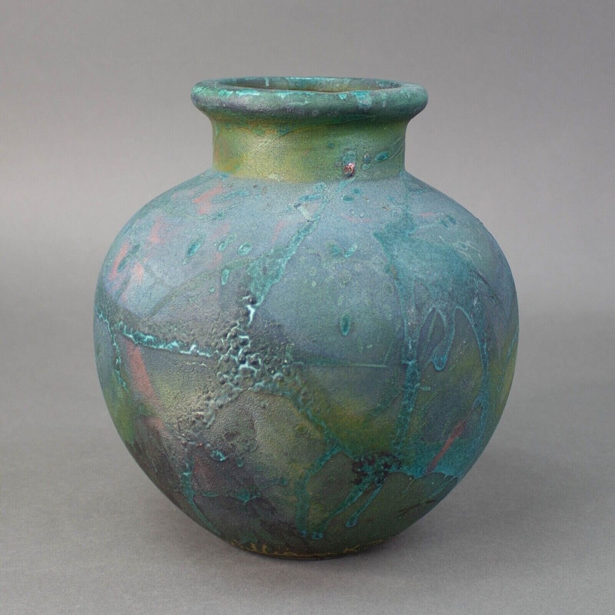 【 mku さま】vintage pottery case ❀ バラの絵 Antique Vintage Weller Muskota Squirrel Bowl Art Pottery