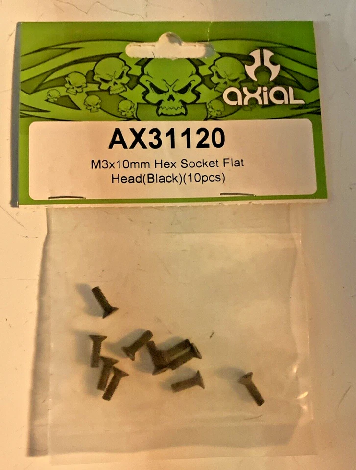 Axial Yeti  AX31119 3X35 mm Button Head Screw & AX31120 3X10 Flat Head Screw - Image 3 of 4