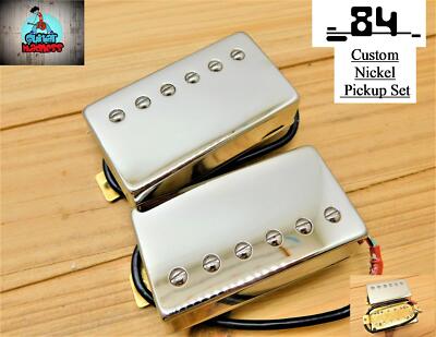 G.M. ''1984'' Nickel Custom Humbucker Set for Gibson Epiphone 
