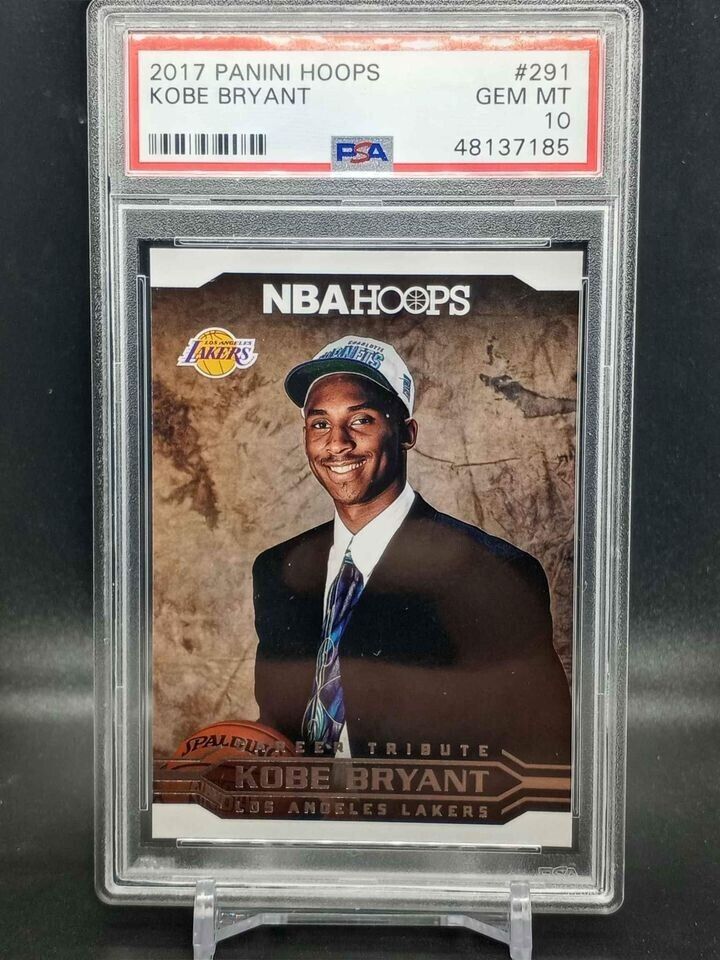 Kobe Bryant 2017 Panini Hoops Tribute Hornets Draft Hat PSA Kobe Bryant 2017 Panini Hoops Tribute Hornets Draft Hat PSA