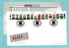 Classic British  Buses 2001 Royal Mail Cover - PUSH ONCE First Day of Issue Pmk