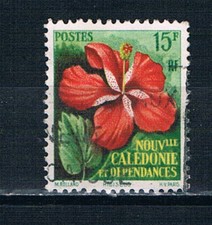 Nouvelle Calédonie 1958 Fleurs 15f valeur o/FU SG 342 Yv 289