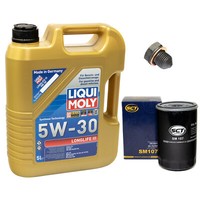 MotoröL ÖLfilter SM107 5W30 5 Liter + ÖLablassschraube FüR Audi Seat Ibiza VW