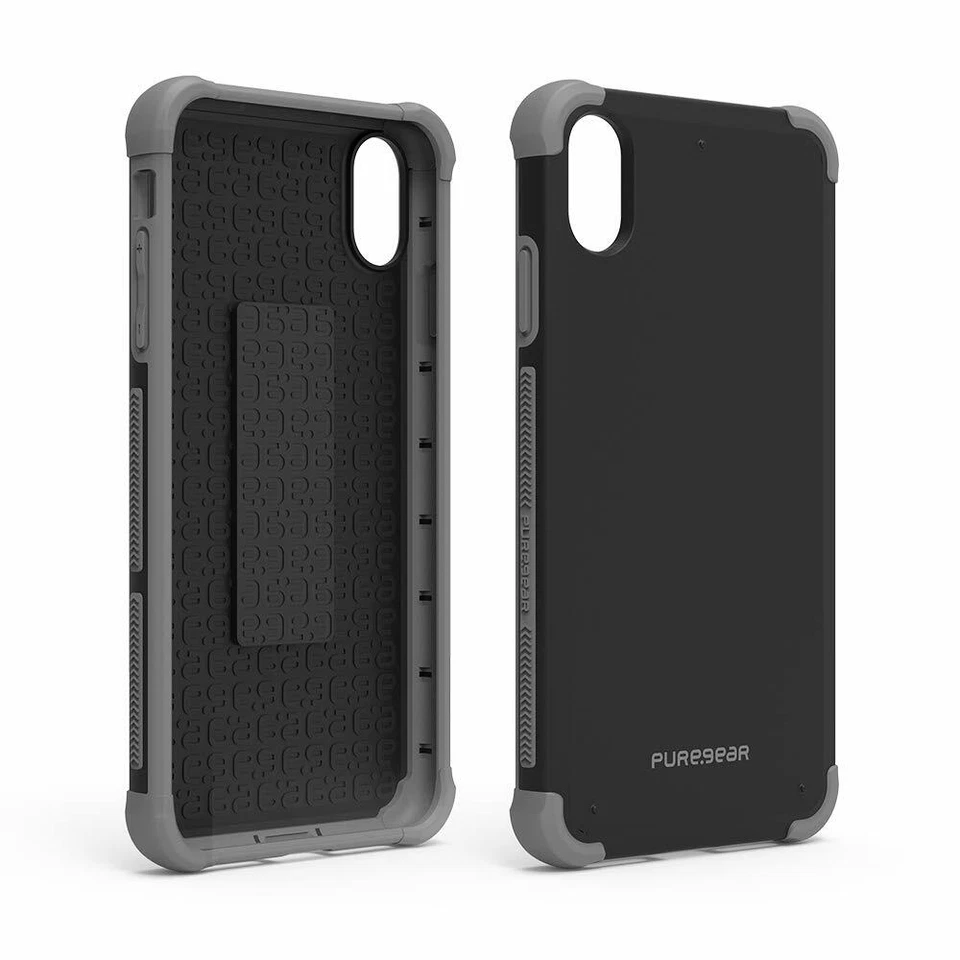 Funda protectora contra caídas DualTek iPhone XS Max grado militar | Negra mate Foto 3 de 4