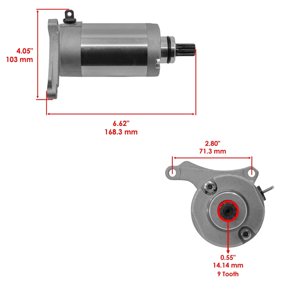 Arranque Caltric para Yamaha TTR230 2005-2019 CCW 12 V Foto 2 de 4