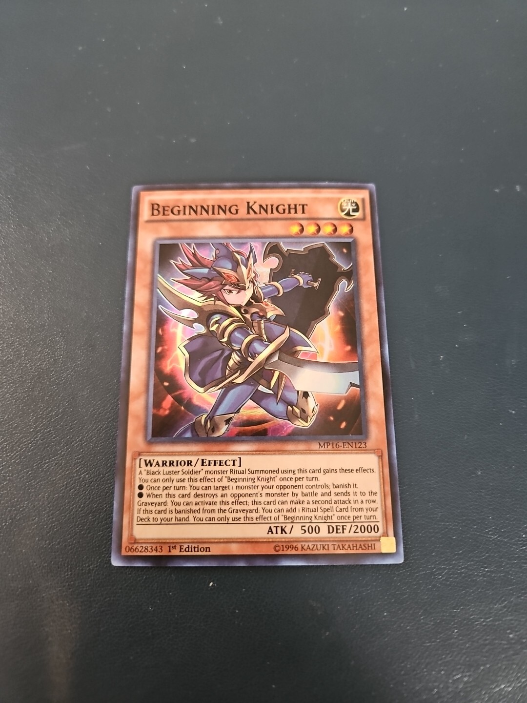 1st Edition Beginning Knight MP16-EN123 2016 Mega-Tins Mega Pack