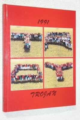 #ad #ad 1991 Troy High School Yearbook Annual Troy Ohio OH Trojan $44.95