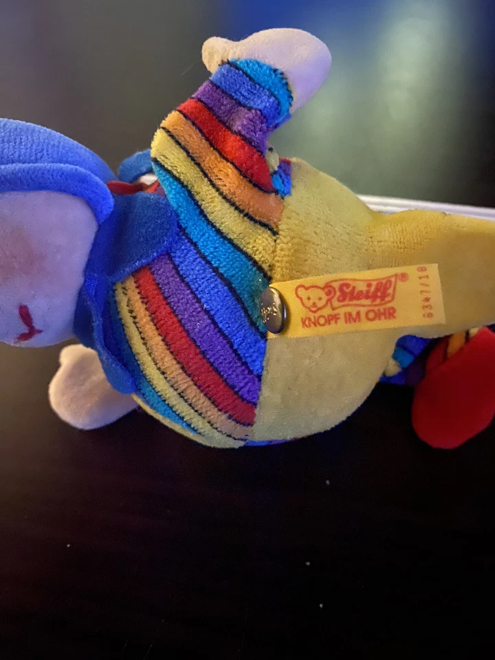 Stofftier, Steif, Clown, Baby,Rassel , Spielzeug - Bild 3 von 3