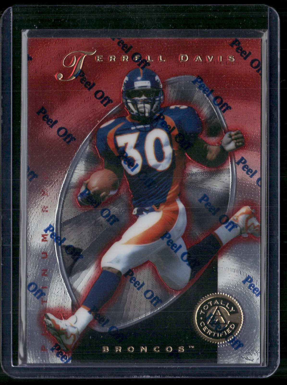 1997 Pinnacle Totally Certified #88 Terrell Davis #/4999