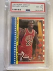 1987 Fleer Sticker, Michael Jordan, #2, PSA 8