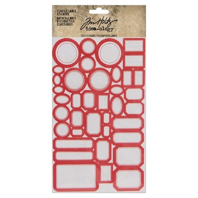 Tim Holtz, Advantus Classic Stickers Vintage Labels, assorted Multicolored 