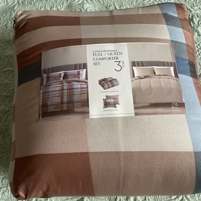 Hallmart Collectibles 12pc Queen Nylah Jacquard Bedding Set Brown