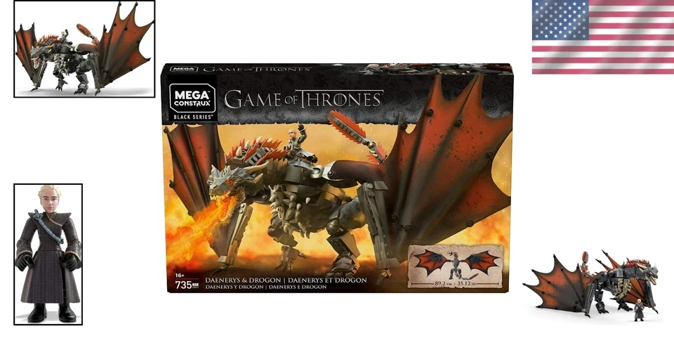 Game of Thrones 20-Inch Drogon Figure - Image 2 of 4