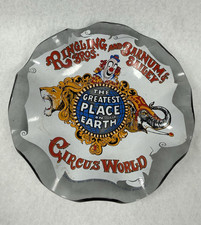 Ringling Bros. Barnum & Bailey Circus World Souvenir Glass Bowl Dish 1996