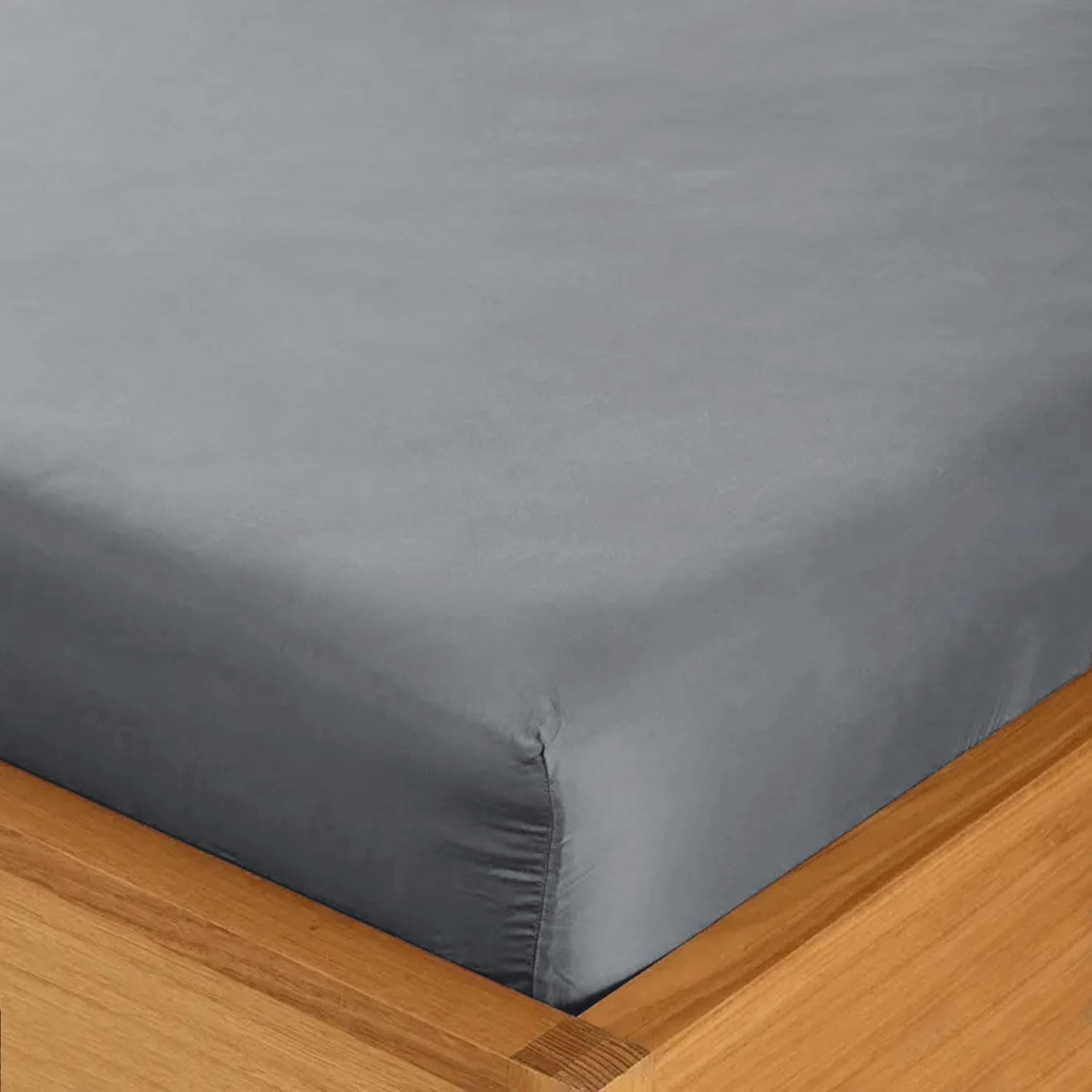Double Fitted Sheet - 135 x 190cm with 30cm Deep Pocket, Soft Brushed Microfibr