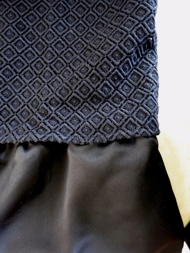 GARNET HILL Size 4 6 Crochet Lace A-Line Trapeze Flapper Black Party Dress NWT - Image 3 of 4