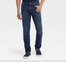 New Goodfellow Co sz 32 x 30 Dark Wash Slim Total Flex Men's Jeans Brooks