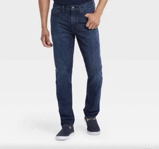 New Goodfellow & Co sz 32 x 30 Dark Wash Slim Total Flex Men's Jeans Brooks