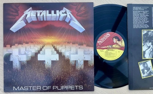 Metallica Master of Puppets 1st UK press MFN 60 A3 B3 nice copy!