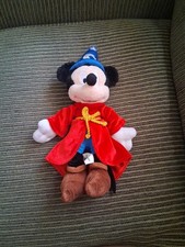 Disney Parks 13" Fantasia Mickey Mouse The Sorcerer's Apprentice Stuffed Plush