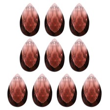 K9 Crystal Pendants Teardrop Beads 10 Pack 38mm Chandelier Prisms DIY Dark Brown