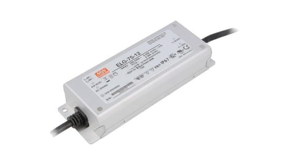 5907998716669 Zasilacz Impulsowy, Led, 60W, 5A, 12VDC, 180...295VAC ELG-75-12 ME-image