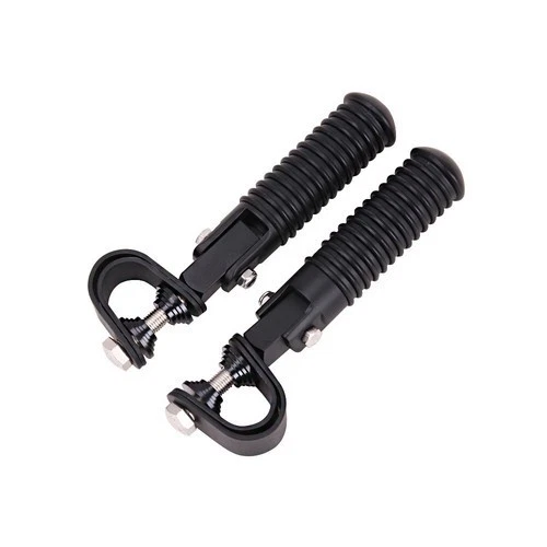 For Harley Honda Motorcycle 1" 1-1/4" Highway Crash Bar U-clamp Foot Pegs Rests - Imagem 4 de 4
