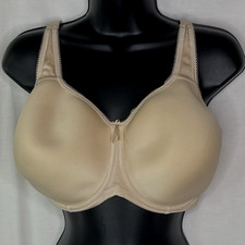 Wacoal 38G Basic Beauty Seamless Underwire Padded Sand Beige Bra 853192