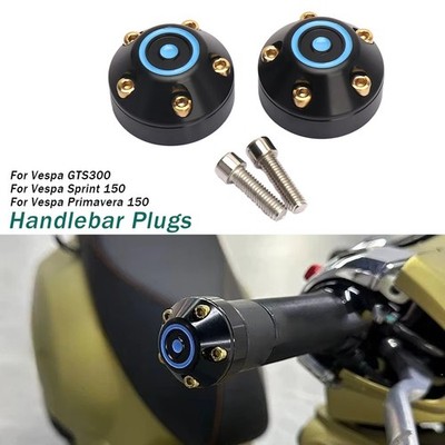 Motorcycle Handlebar End Plug For Vespa Primavera/Sprint 150 GTS300 Aluminium