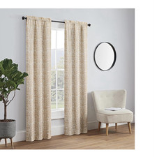 Window Pairs to Go damask light filtering rod pocket curtain panels 56 x 95in