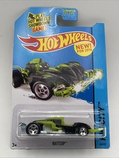 2014 Hot Wheels HW CITY Wattzup 60/250 (Black/Green Version) New On Card B95