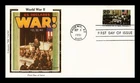 US COVER WWII WAR DECLARED ON JAPAN 50TH ANNIVERSARY FDC COLORANO SILK CACHET