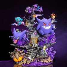 31cm Ainme Figure Gengar Evolution Family Bucket Action Figures Pvc Statue NEW