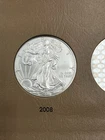 2008 $1 American Silver Eagle 1 Troy Oz Bullion US MINT IN PLASTIC CAPSULE